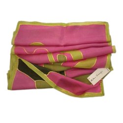 FULAR PINTADO A MANO EN...