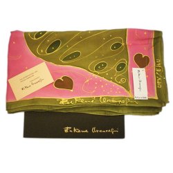 CHAL PINTADO A MANO EN SEDA...