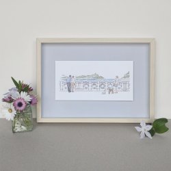 LAMINA CON MARCO LA CONCHA...