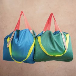 BOLSA PENICHE AZUL-VERDE...