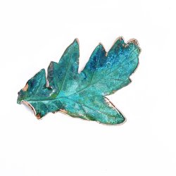 BROCHE ROBLE COBRE OXIDADO...