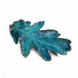 BROCHE ROBLE COBRE OXIDADO...