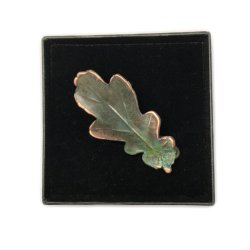 BROCHE ROBLE COBRE OXIDADO...