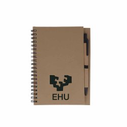 LIBRETA MARRON NATURAL CON...